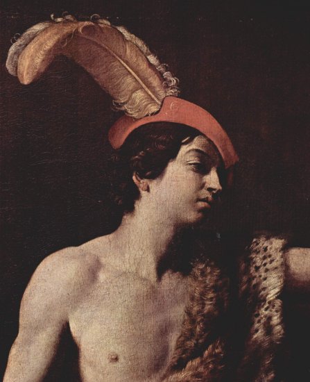  David mit dem Kopf Goliaths, Detail
