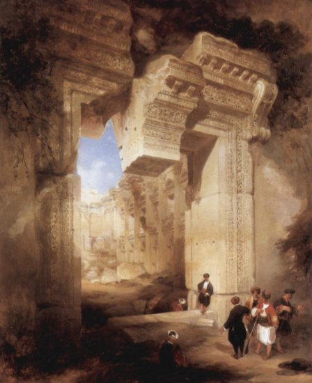  Der Eingang zum goldenen Tempel in Baalbeck
