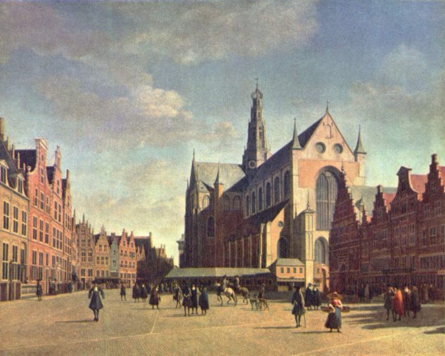  Der Grote Markt mit St. Bravo in Haarlem
