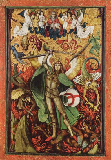  Der Höllensturz, Erzengel Michael im Kampf mit Luzifer
