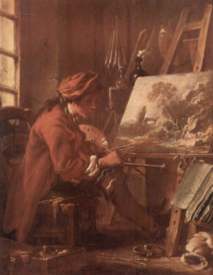  Der Maler in seinem Atelier, Selbstporträt
