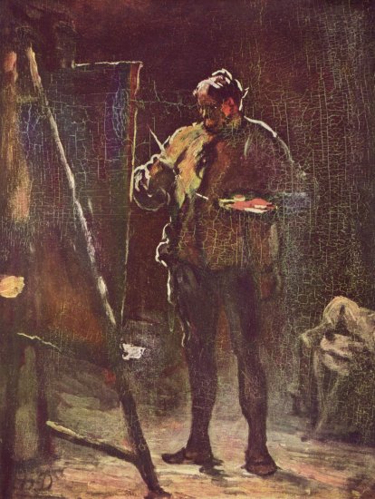  Der Maler vor der Staffelei
