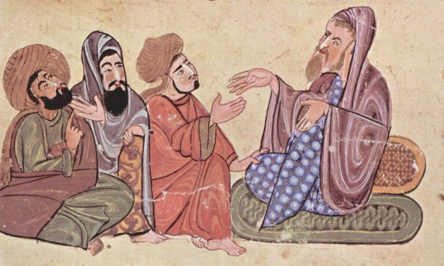  Die auserlesensten Weisheitssprüche und schönsten Reden, al-Mubashshir-Manuskript, Szene
