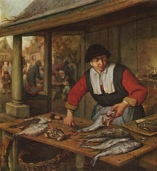  Die Fischverkäuferin
