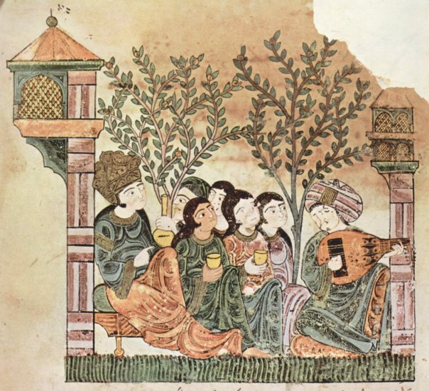  Die Geschichte von Bayâd und Riyâd, Maghrebinisches Manuskript, Szene