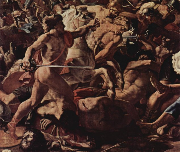  Die Schlacht von Josef gegen die Amoriter, Detail
