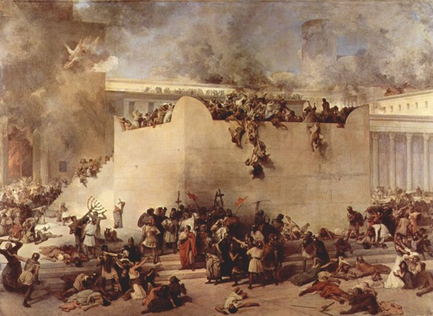  Die Zerstörung des Tempels von Jerusalem, Detail
