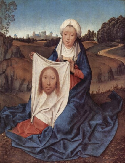  Diptychon mit Johannes dem Täufer und der Hl. Veronika, rechter Flügel