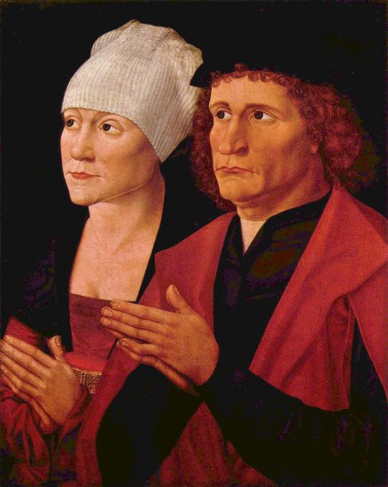  Doppelporträt eines betenden Ehepaares

