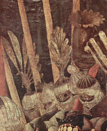  Drei Gemälde zur Schlacht von Romano für den Medici-Palast in Florenz, Szene
