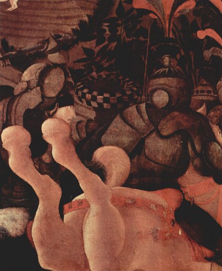  Drei Gemälde zur Schlacht von Romano für den Medici-Palast in Florenz, Szene