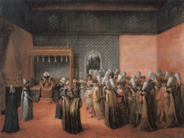  Empfang des französischen Gesandten le Vicompte D'Andrezel durch Sultan Ahmed III. am 10. Oktober 1724, Audienz beim Sultan
