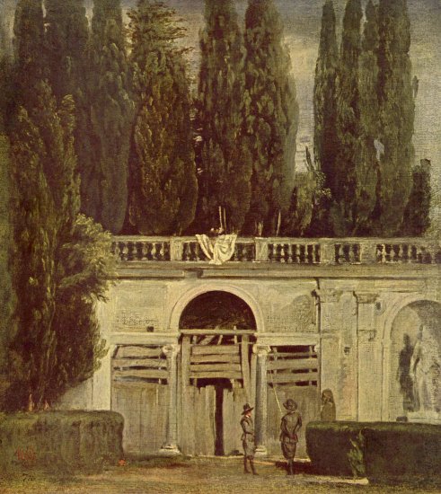 En el jardín de la Villa Medici en Roma