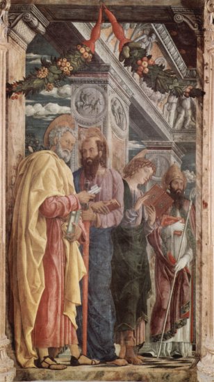  Altarretabel von San Zeno in Verona, Triptychon, linke Tafel