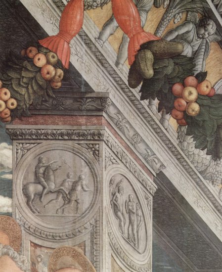  Altarretabel von San Zeno in Verona, Triptychon, linke Tafel, Szene