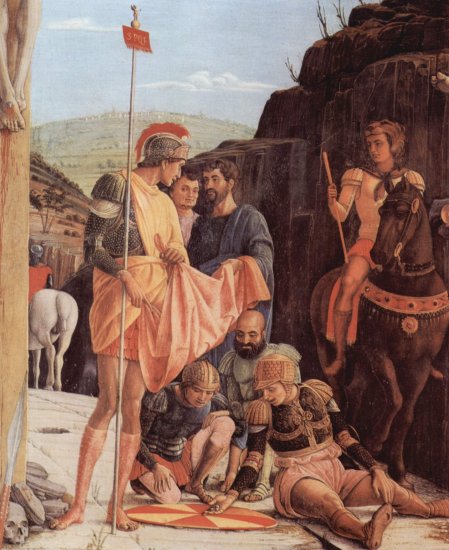  Altarretabel von San Zeno in Verona, Triptychon, mittlere Predellatafel, Szene