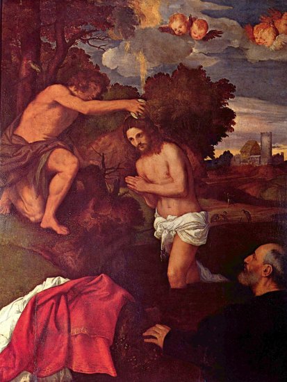 Bautizo de Cristo con Giovanni Ram