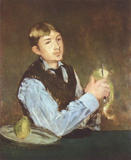  Birnenschäler (Porträt des Léon Leenhoff)
