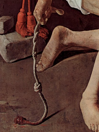  Büßender Hl. Hieronymus, mit Kardinalshut, Detail