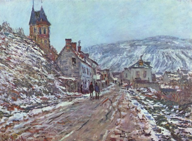 Camino a Vétheuil en invierno
