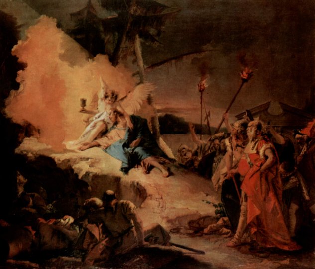  Christus am Ölberg und der Engel mit dem Kelch (des Leidens)
