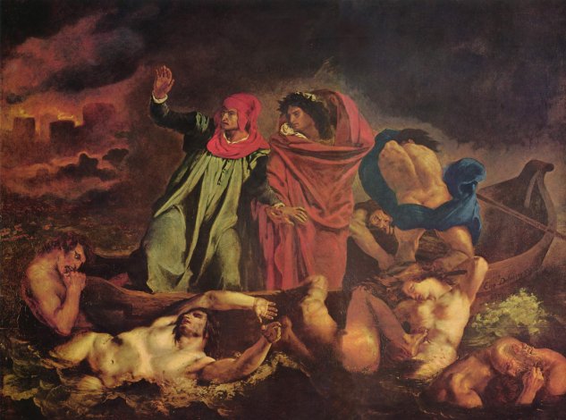 Dante y Virgilio en el infierno (barca de Dante)