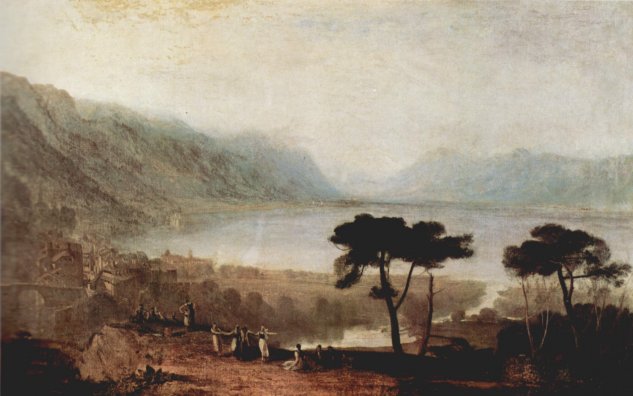  Der Genfer See von Montreux aus gesehen
