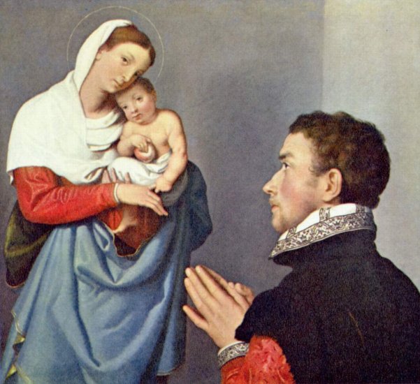  Edelmann in Anbetung vor der Madonna (Stifterporträt)
