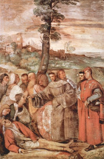 Frescos de los milagros de San Antonio de Padua, escena