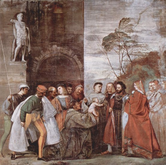 Frescos de los milagros de San Antonio de Padua, escena