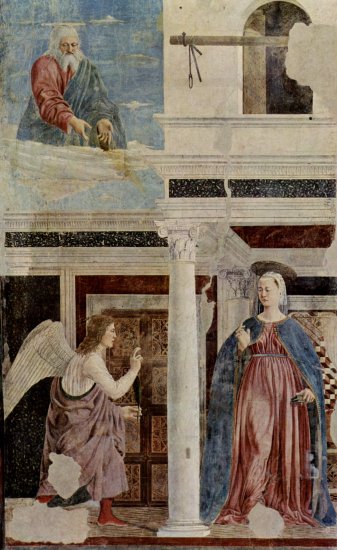  Freskenzyklus der »Legende vom Heiligen Kreuz« im Chor von San Francesco in Arezzo, Detail