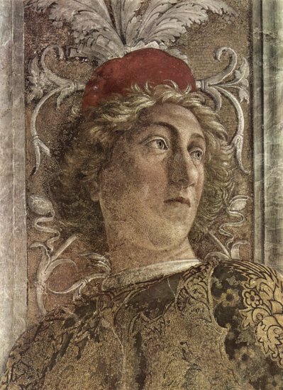 Freskenzyklus in der Camera degli Sposi im Palazzo Duccale in Mantua, Szene