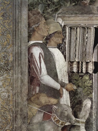  Freskenzyklus in der Camera degli Sposi im Palazzo Duccale in Mantua, Szene