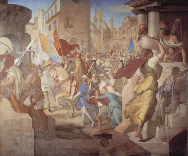  Freskenzyklus um Casa Massimo in Rom, Ariost-Saal, Szene