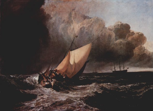  Holländische Boote in einem Sturm
