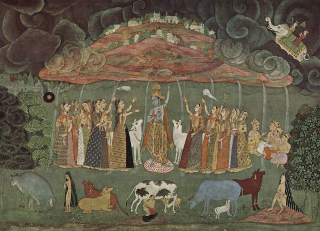  Krishna und der Berg Govardhân
