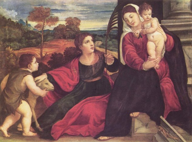 Madonna con San Agnés y San Juan Bautista