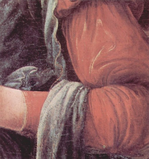 Madonna del clavel, detalle