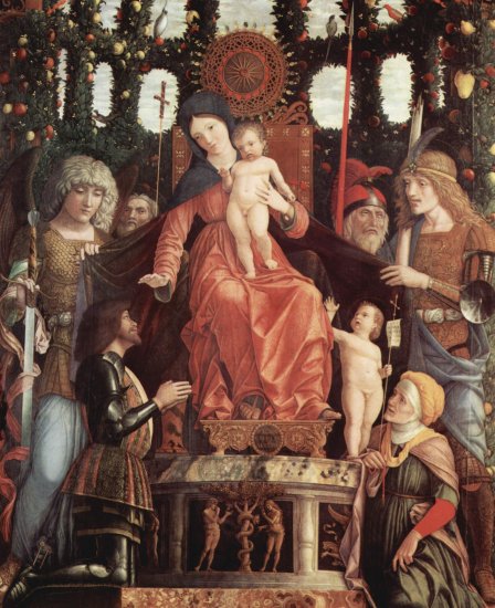  Madonna della Vittoria mit Hl. Johannes dem Täufer, den Herzog Francesco Gonzaga segnend und Heiligen