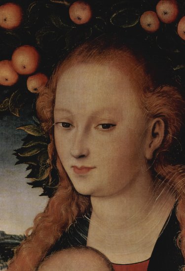  Madonna unter dem Apfelbaum, Detail