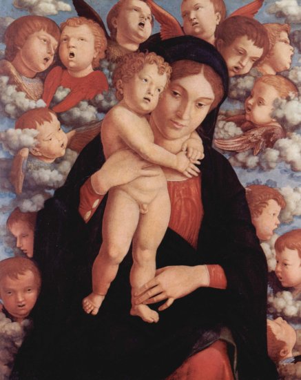  Maria mit Kind und Engeln, Fragment
