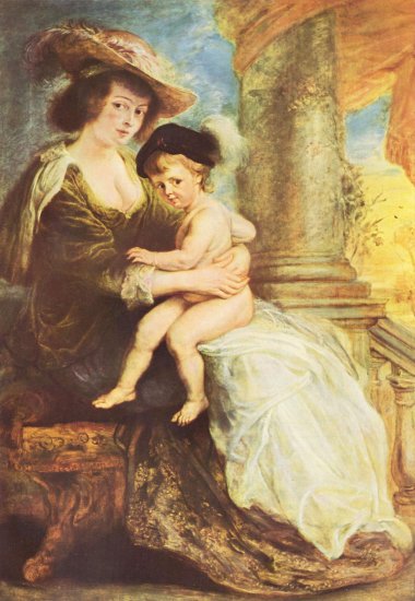  Porträt der Hélène Fourment mit ihrem erstgeborenen Sohn Frans
