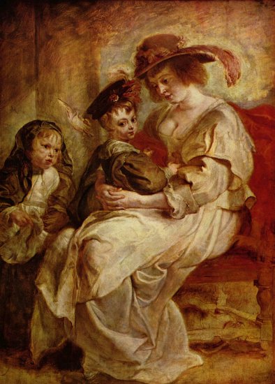  Porträt der Hélène Fourment mit zweien ihrer Kinder
