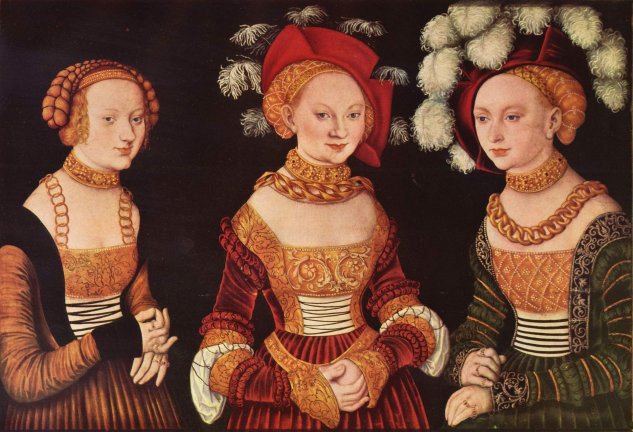  Porträt der Herzoginnen Sybille, Emilla und Sidonia von Sachsen
