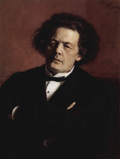  Porträt des Komponisten A. G. Rubinstein
