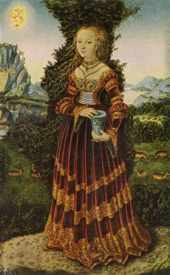  Porträt einer sächsischen Edeldame als Maria Magdalena
