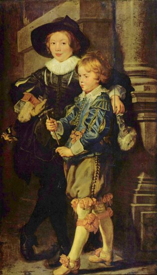  Porträt von Albert und Nicolas, Söhne des Künstlers

