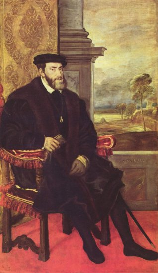 Retrato de Carlos V en un sillón