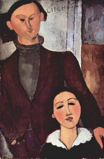 Retrato de Jacques Lipchitz con su esposa