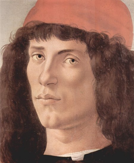 Retrato de un joven con gorra roja